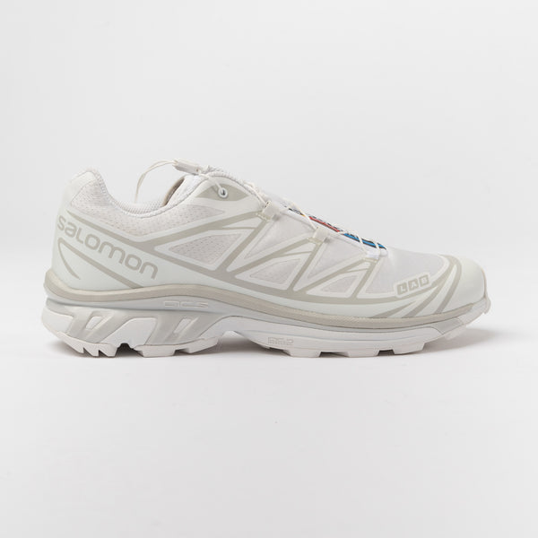 Salomon Womens XT-6 in White/White/Lunar Rock Curated at Jake and