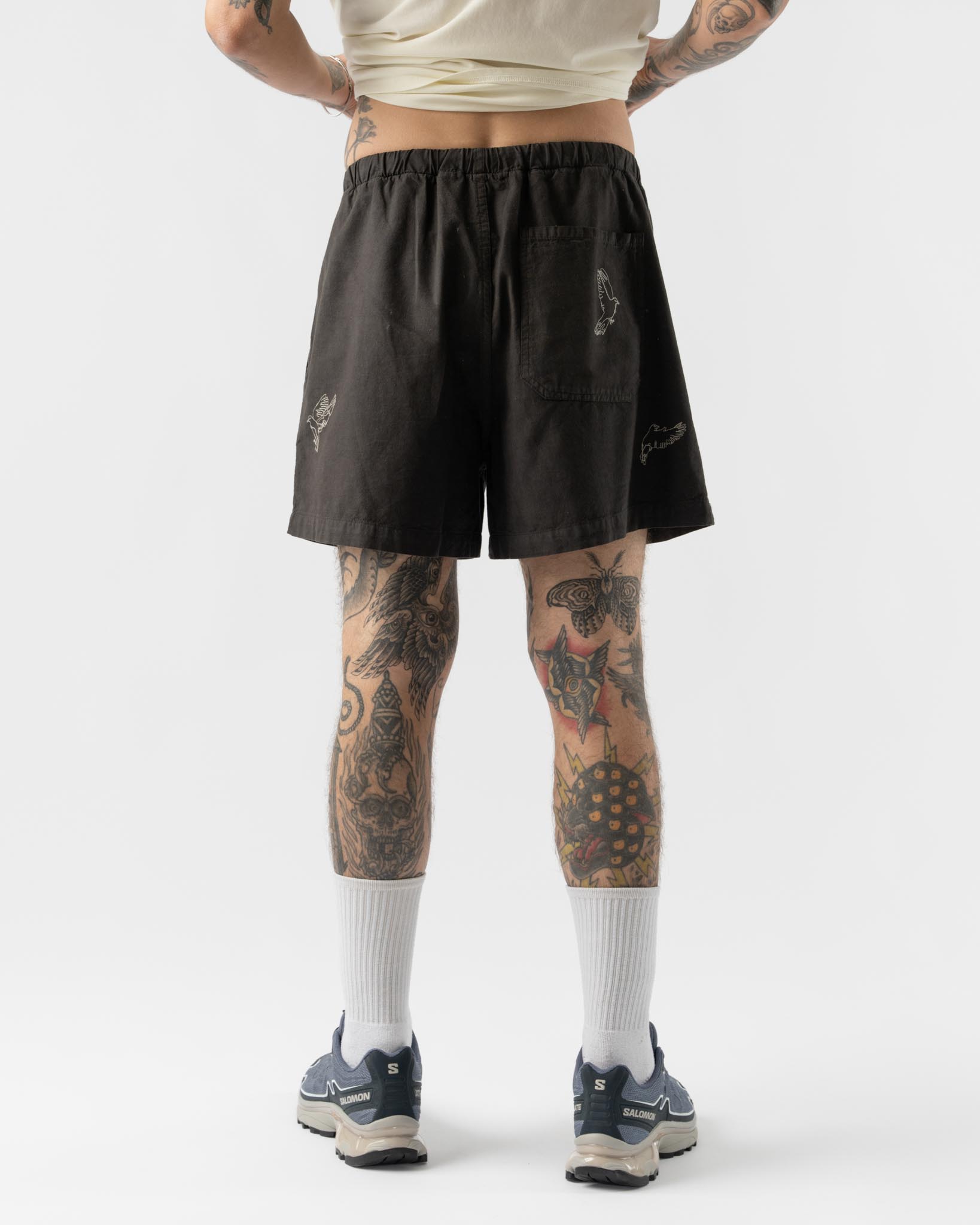 Samuel Zelig Ballet Short in Charcoal