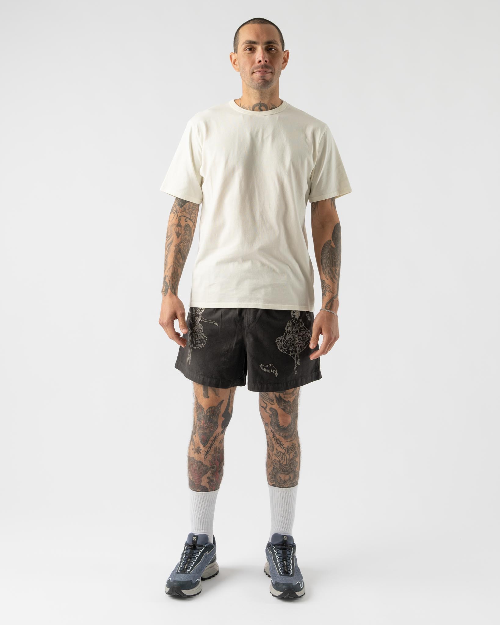 Samuel Zelig Ballet Short in Charcoal