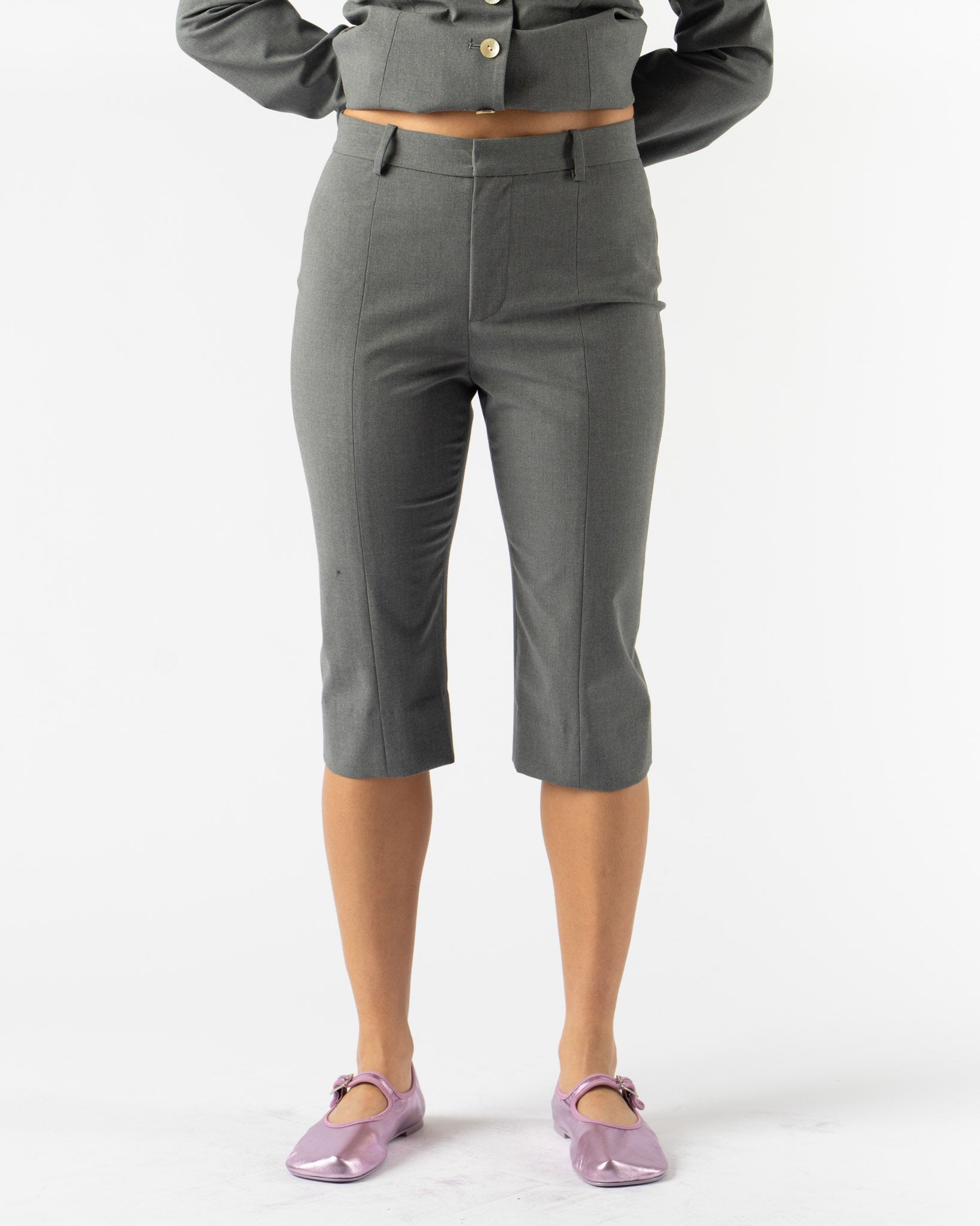 Sandy Liang Melvin Capris in Grey