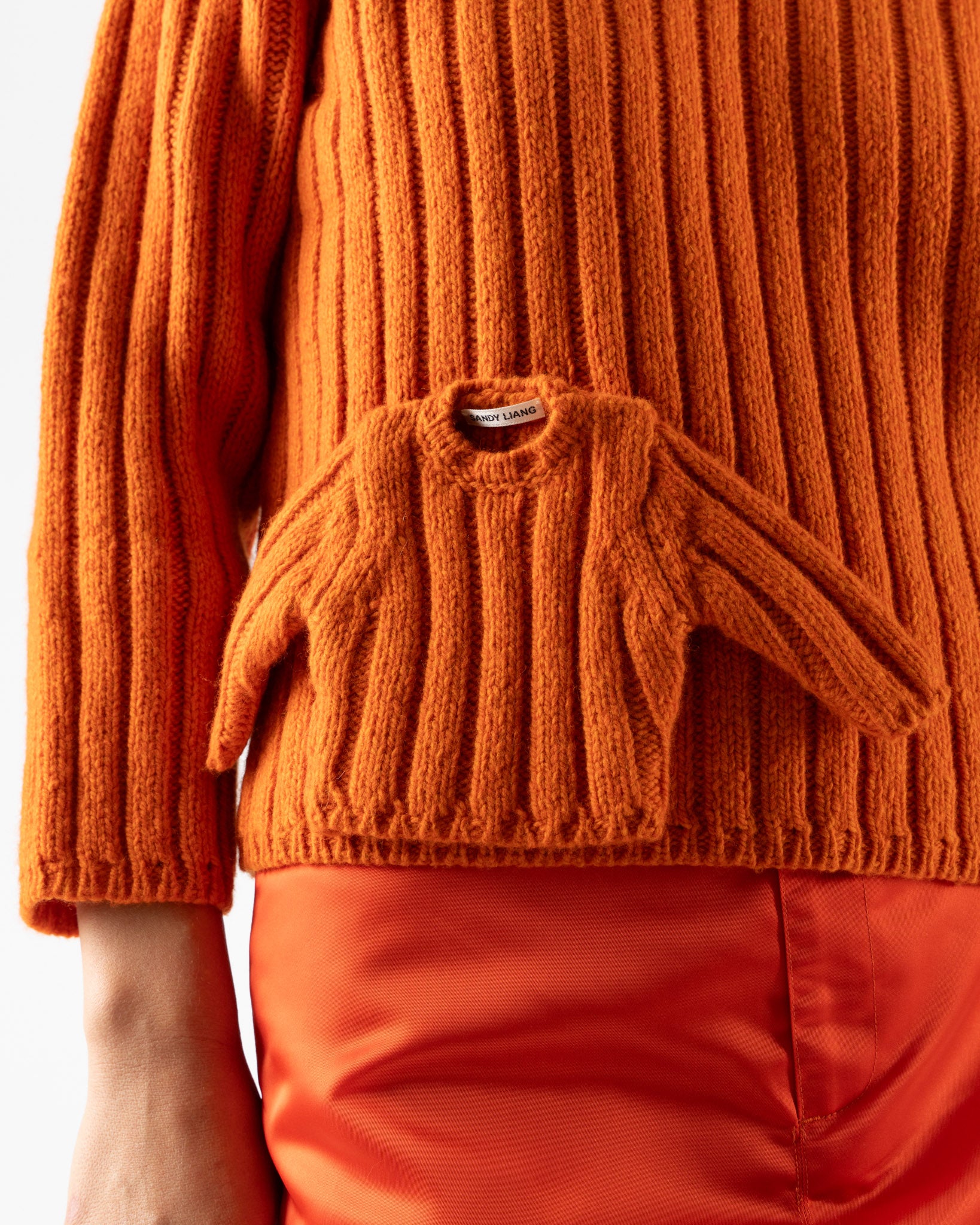 Sandy Liang Carlow Sweater in Orange