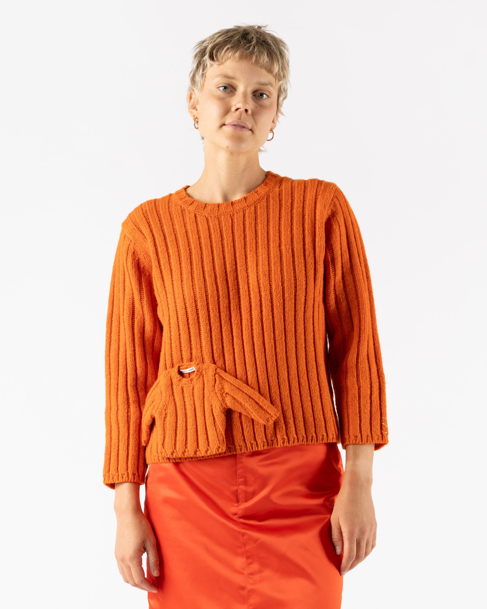Sandy Liang Carlow Sweater in Orange
