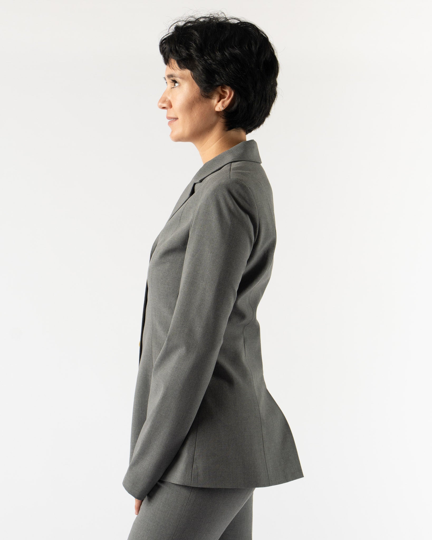 Sandy Liang Exton Jacket in Grey