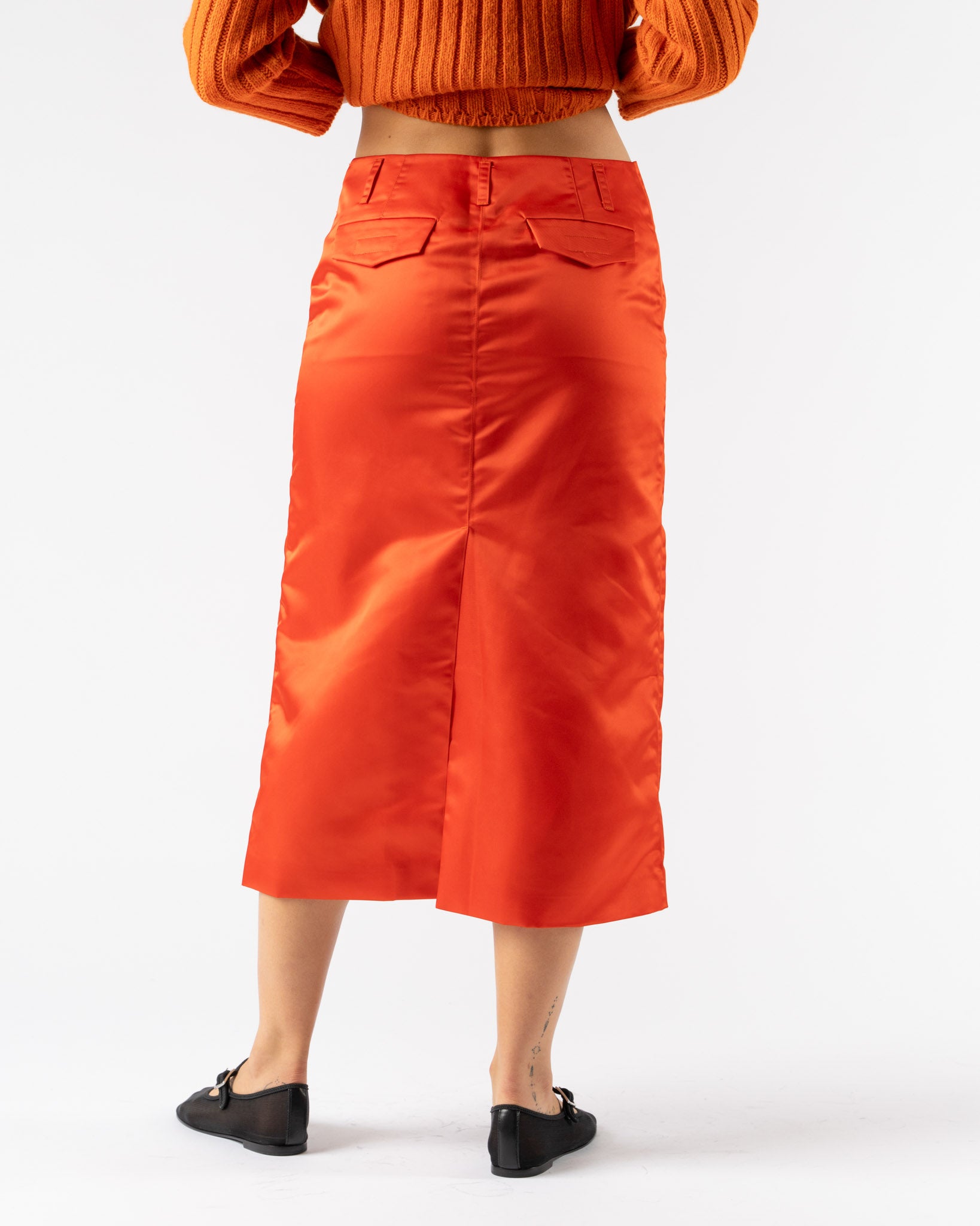 Sandy Liang Ravenna Skirt in Orange