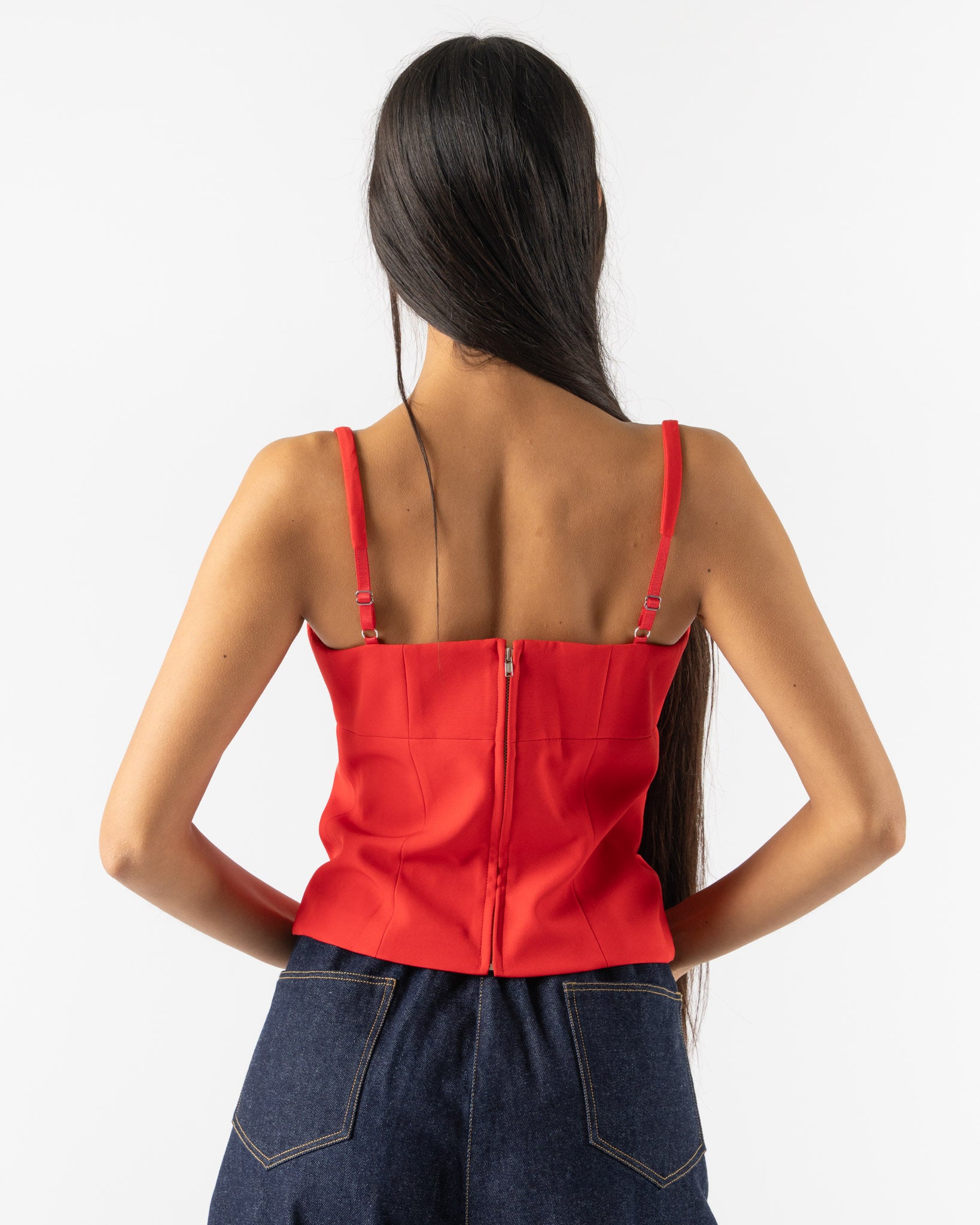 Sandy Liang Amelie Top in Red