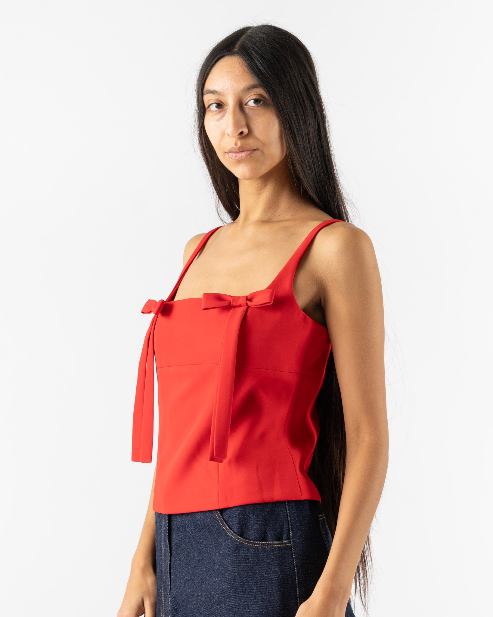 Sandy Liang Amelie Top in Red