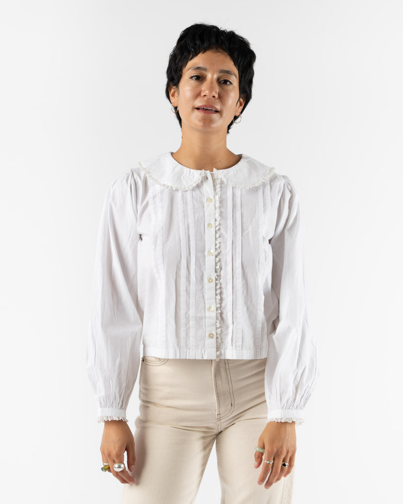 Sandy Liang Grove Top in White