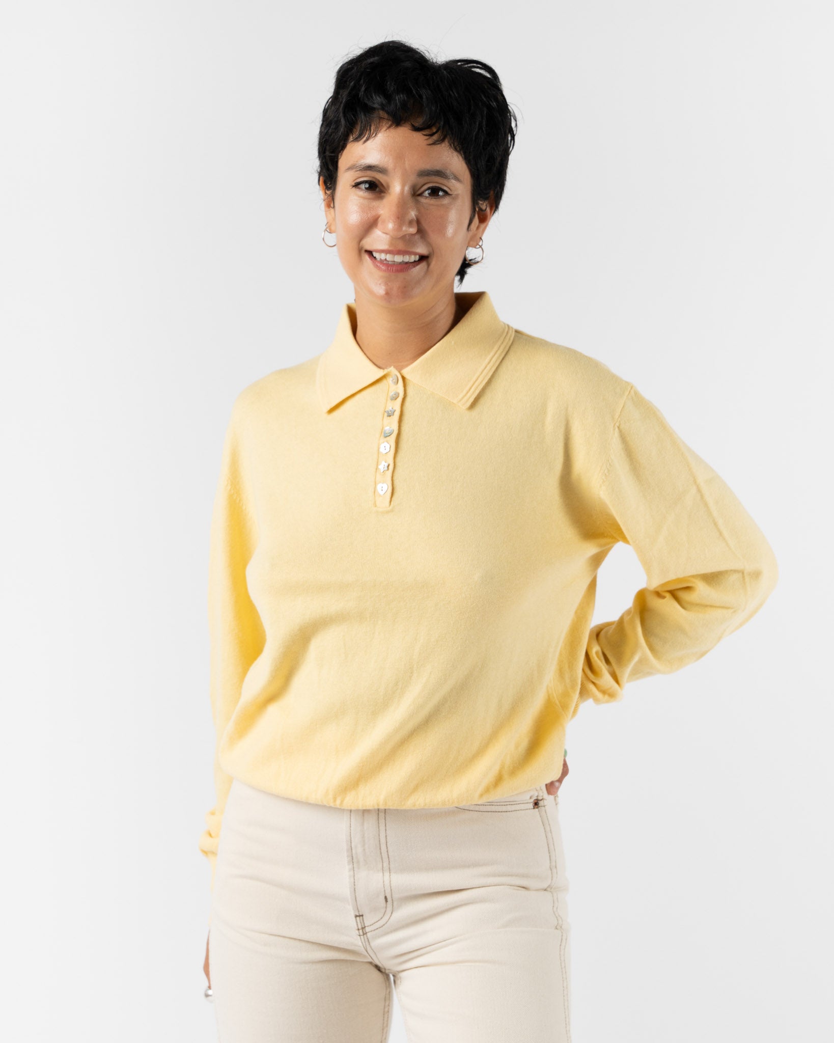Sandy Liang Stardew Sweater in Yellow