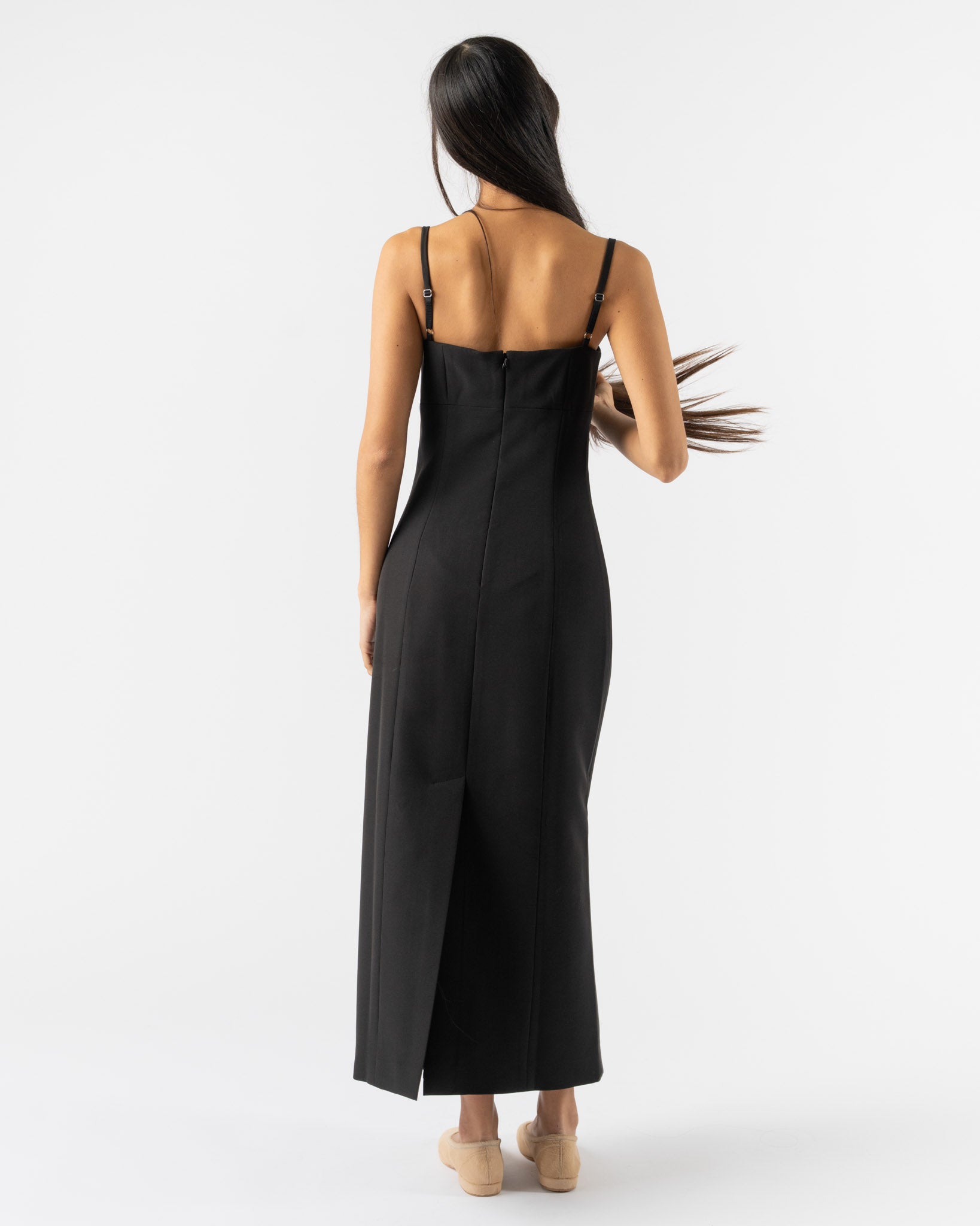 Sandy Liang Sen Dress in Black Curated at Jake and Jones