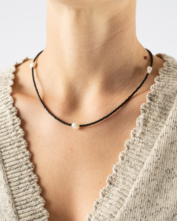 Santangelo Shoom Necklace in Black