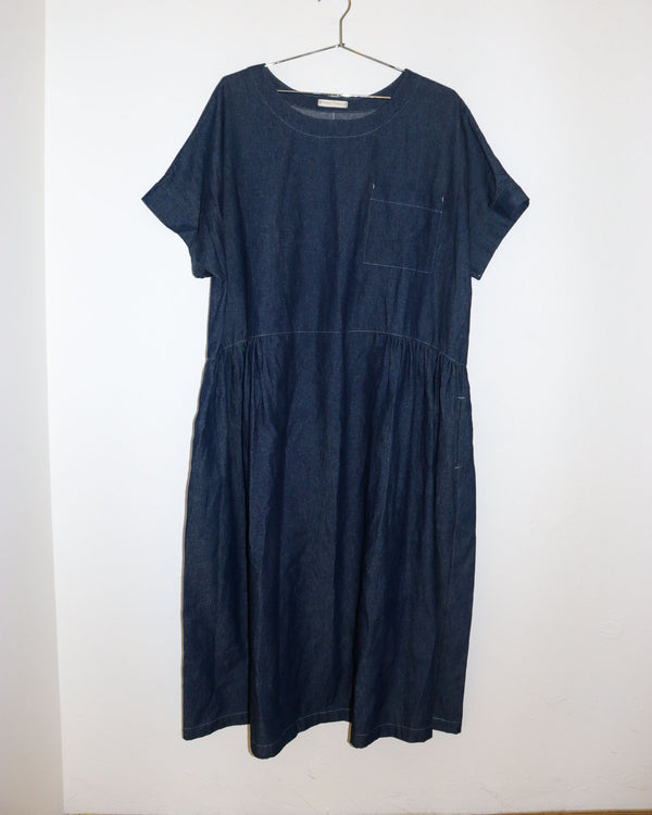 Pre-owned: Scissor Clothing Blue Denim Dress