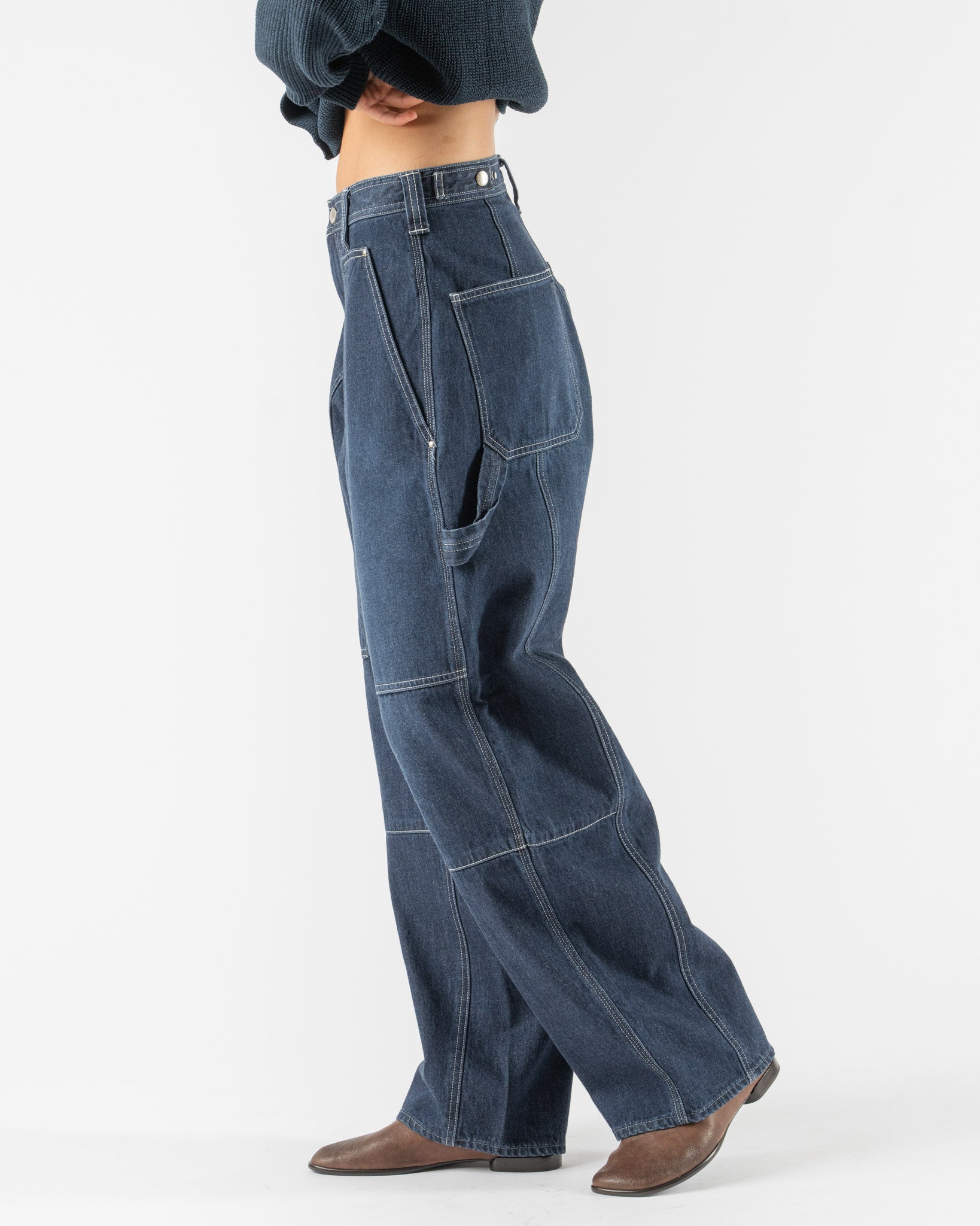Serge Painter Pants in Faded Blue