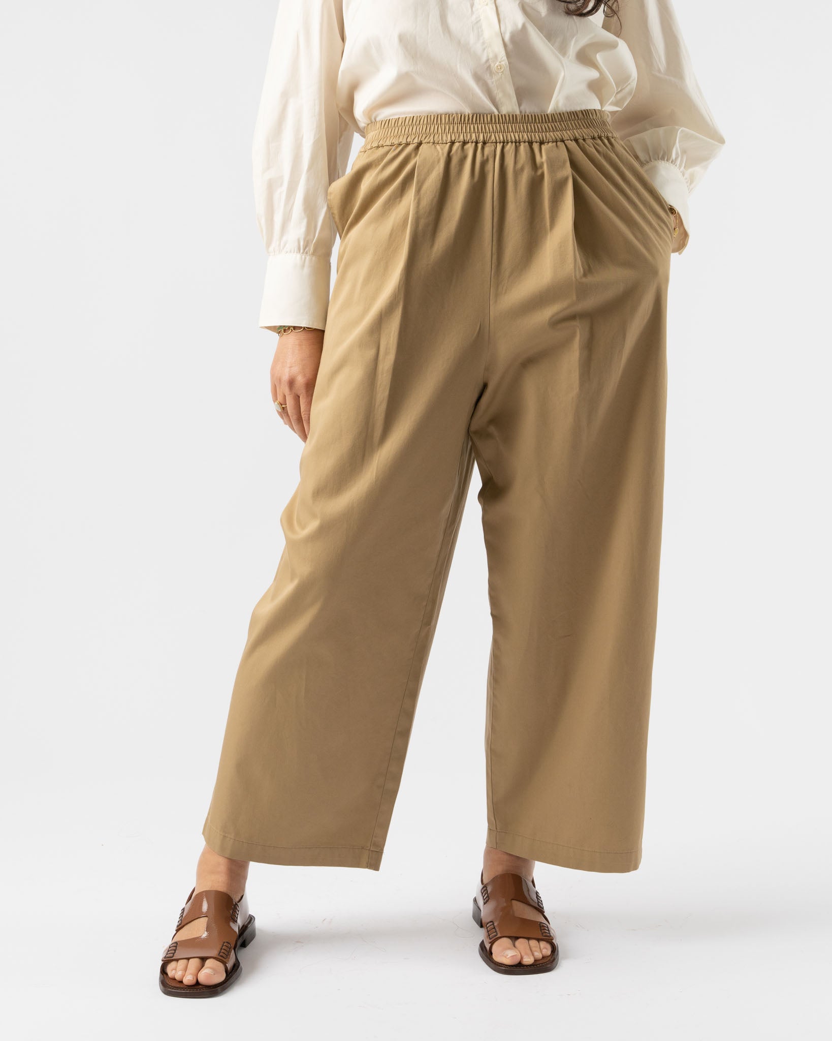 Shaina Mote Easy Pant in Khaki