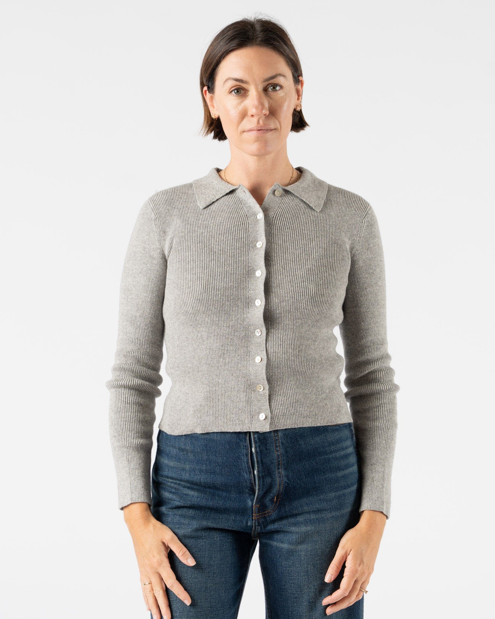 Shaina Mote Selma Cardigan in Melange Grey