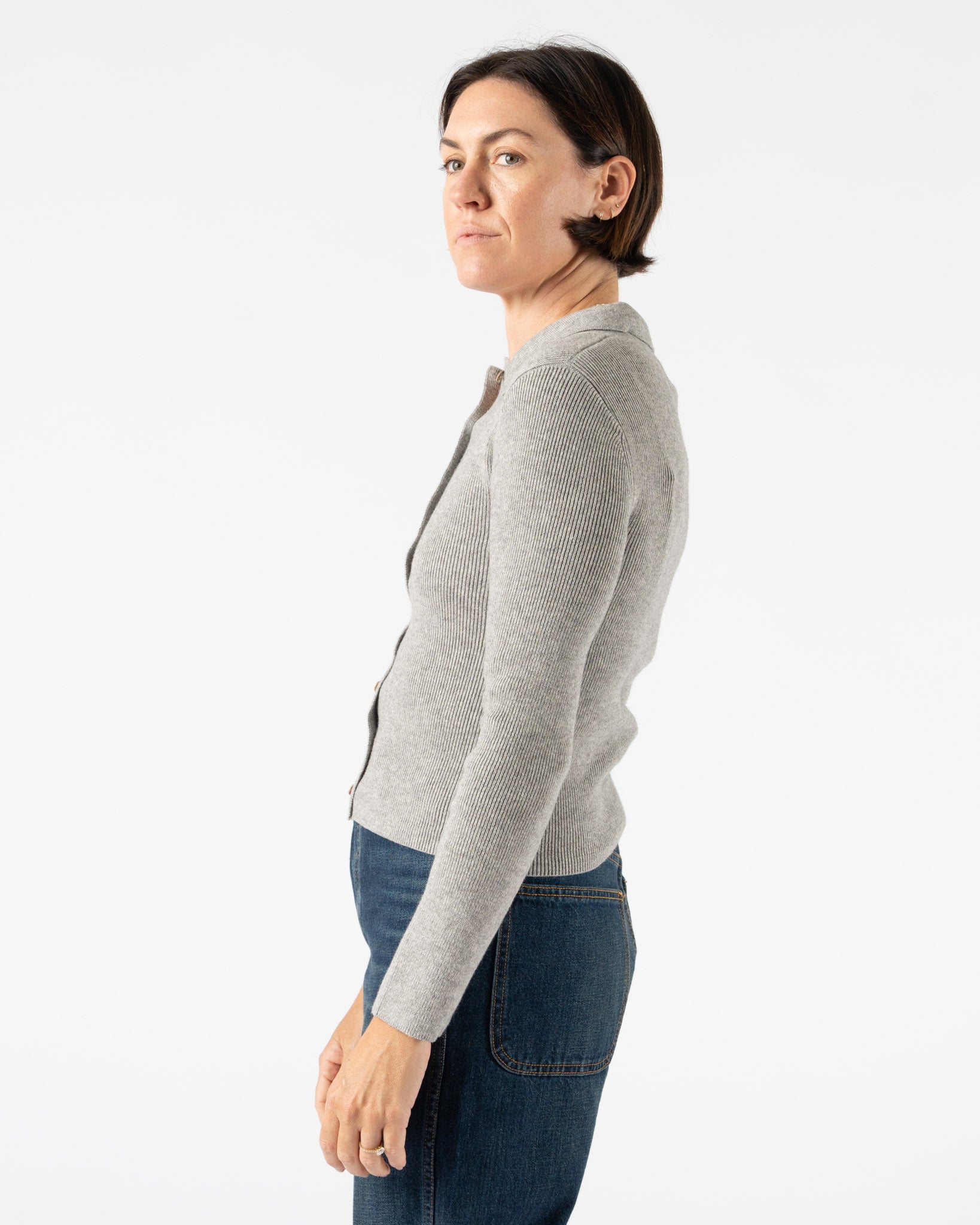Shaina Mote Selma Cardigan in Melange Grey