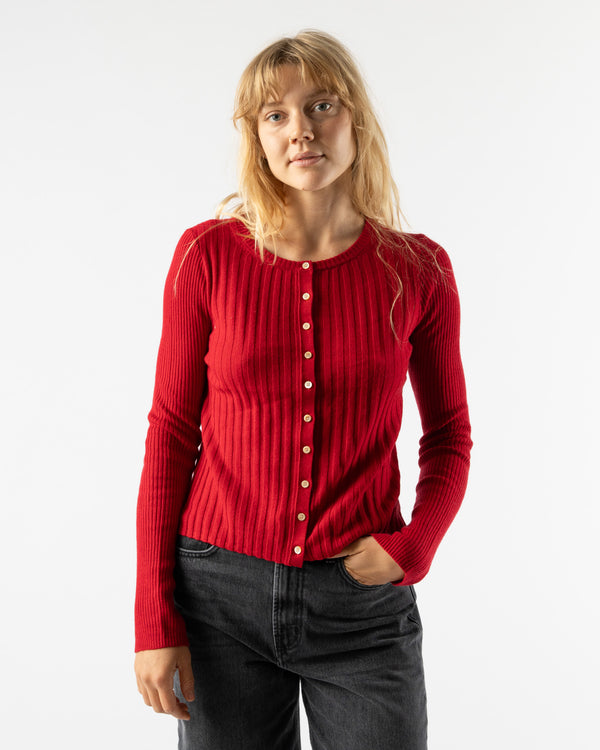 Alex Mill Kristin Ribbed Sweater in Crimson