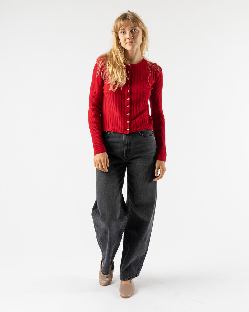 Alex Mill Kb Ribb Sweater in Crimson