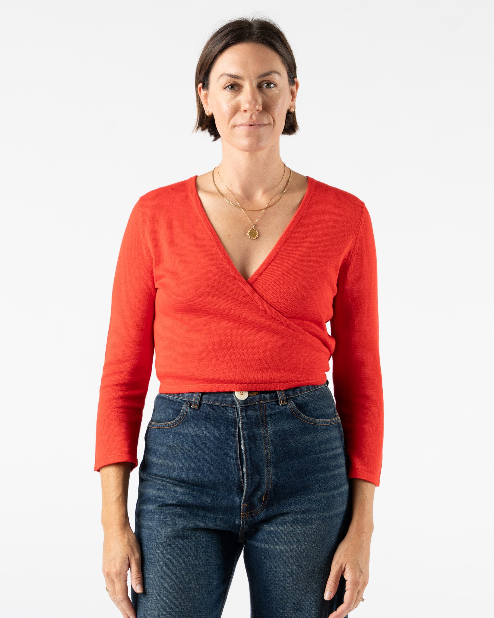 Shaina Mote Elsa Top in Vermillion