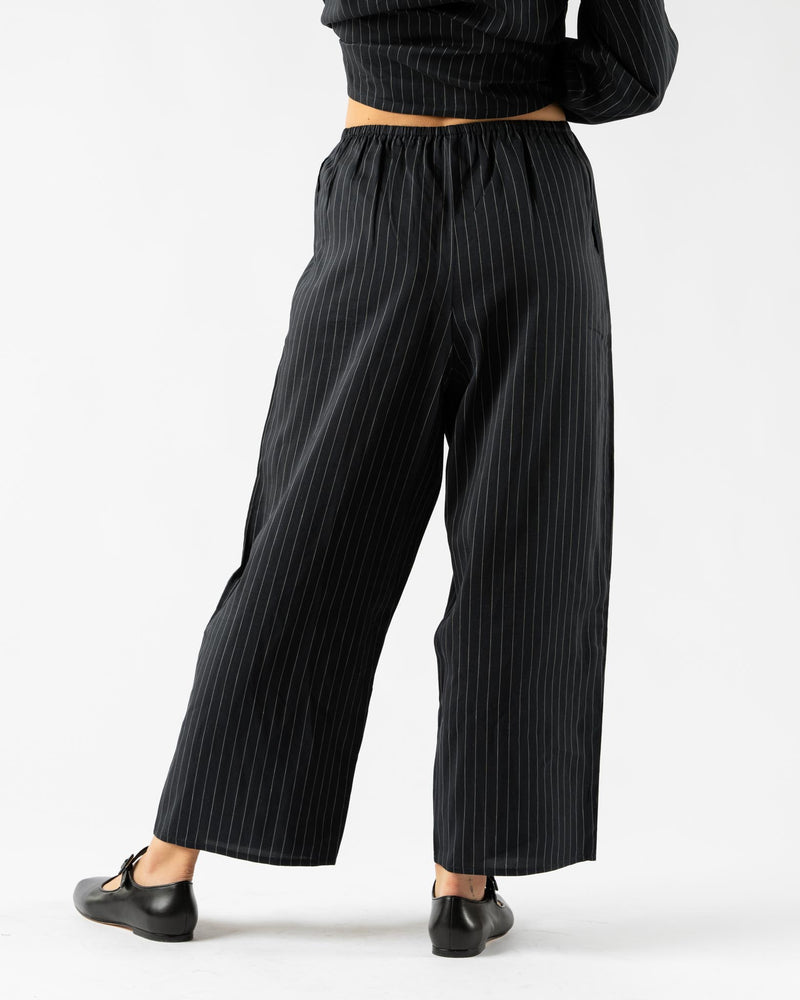 Shaina Mote Pajama Pant in Navy Pinstripe