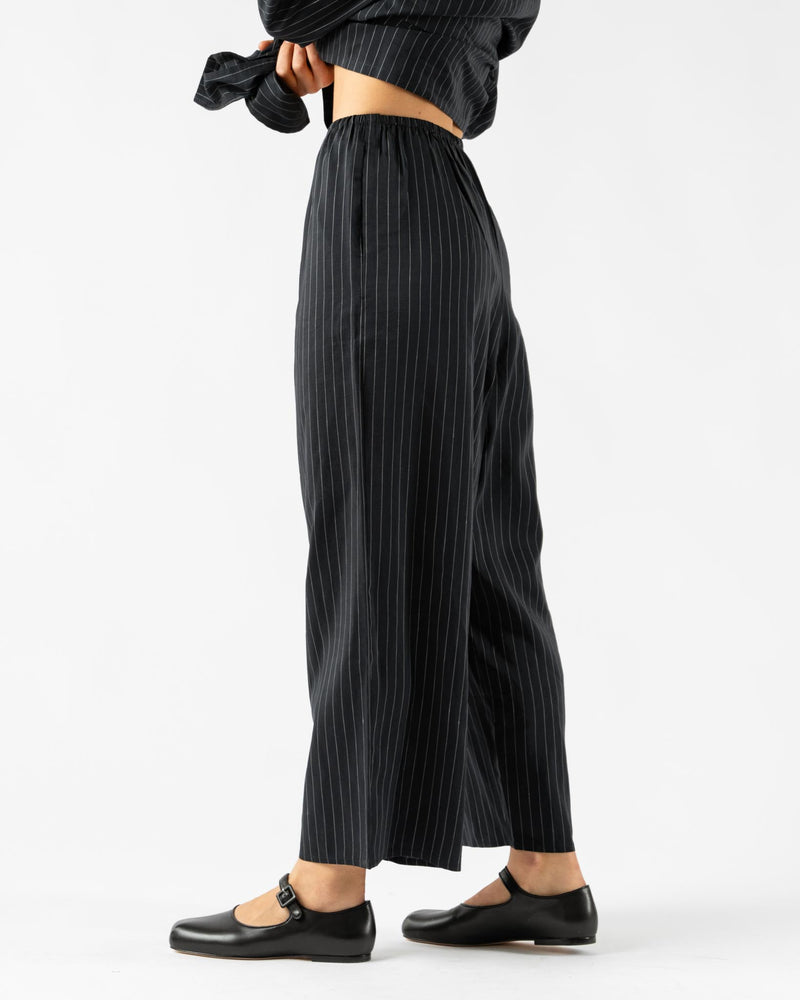 Shaina Mote Pajama Pant in Navy Pinstripe