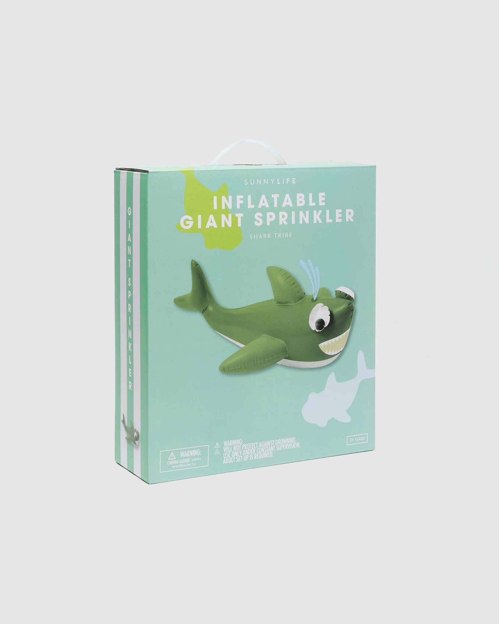 Sunnylife Inflatable Giant Sprinkler Shark Tribe Khaki