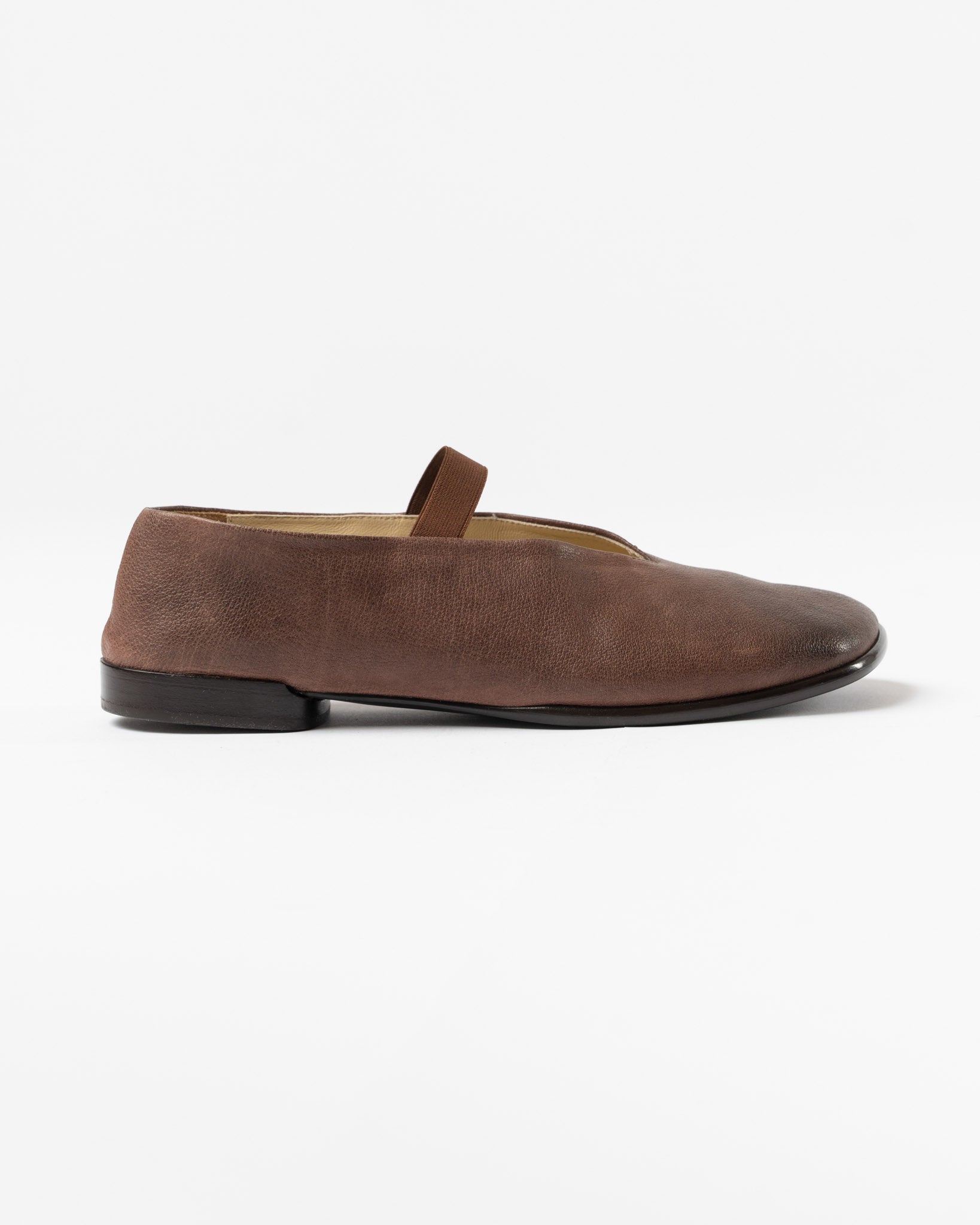 Lemaire Glove Ballerina in Washed Dark Brown