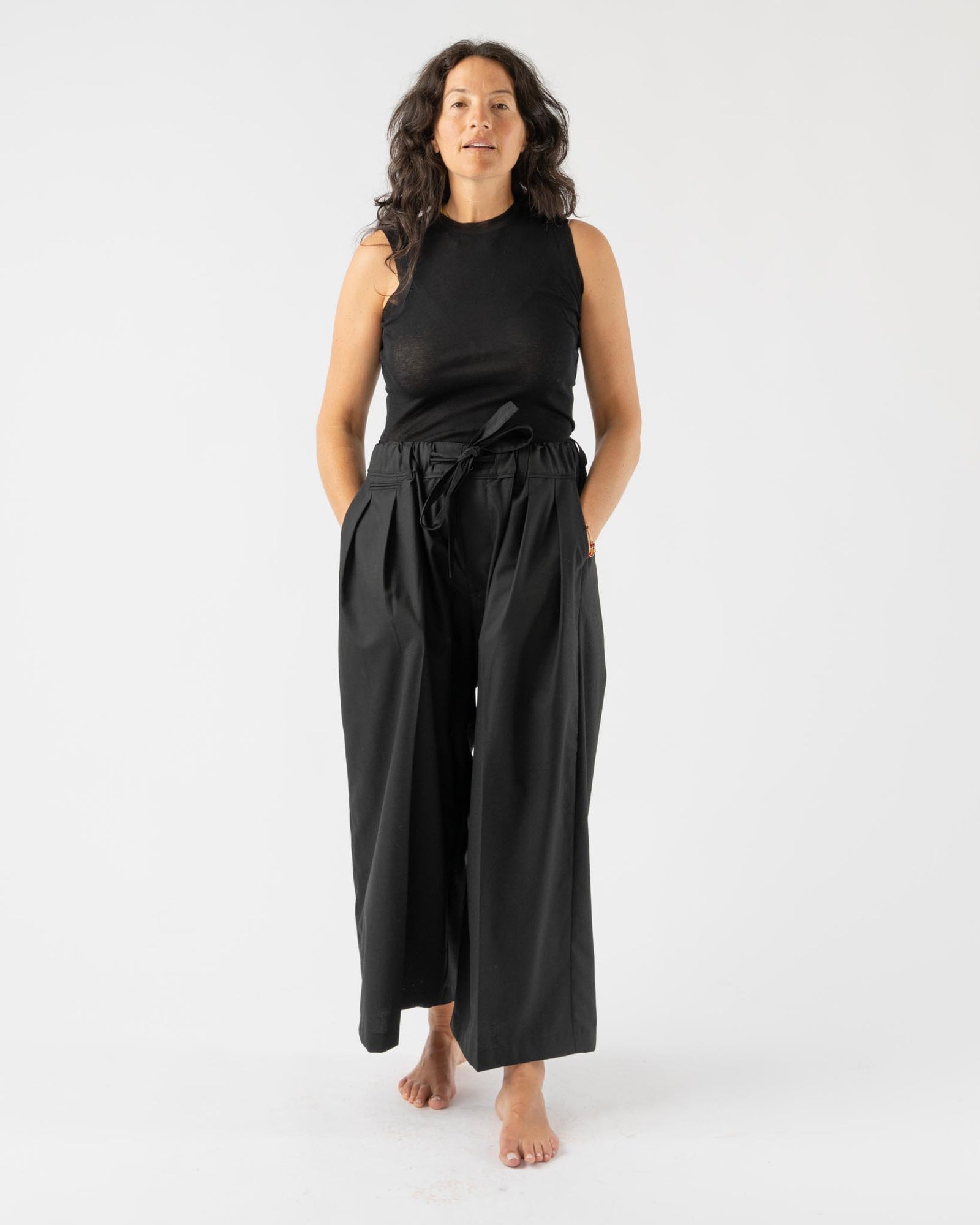 Sillage Baggy Trousers in Black Curated at Jake and Jones