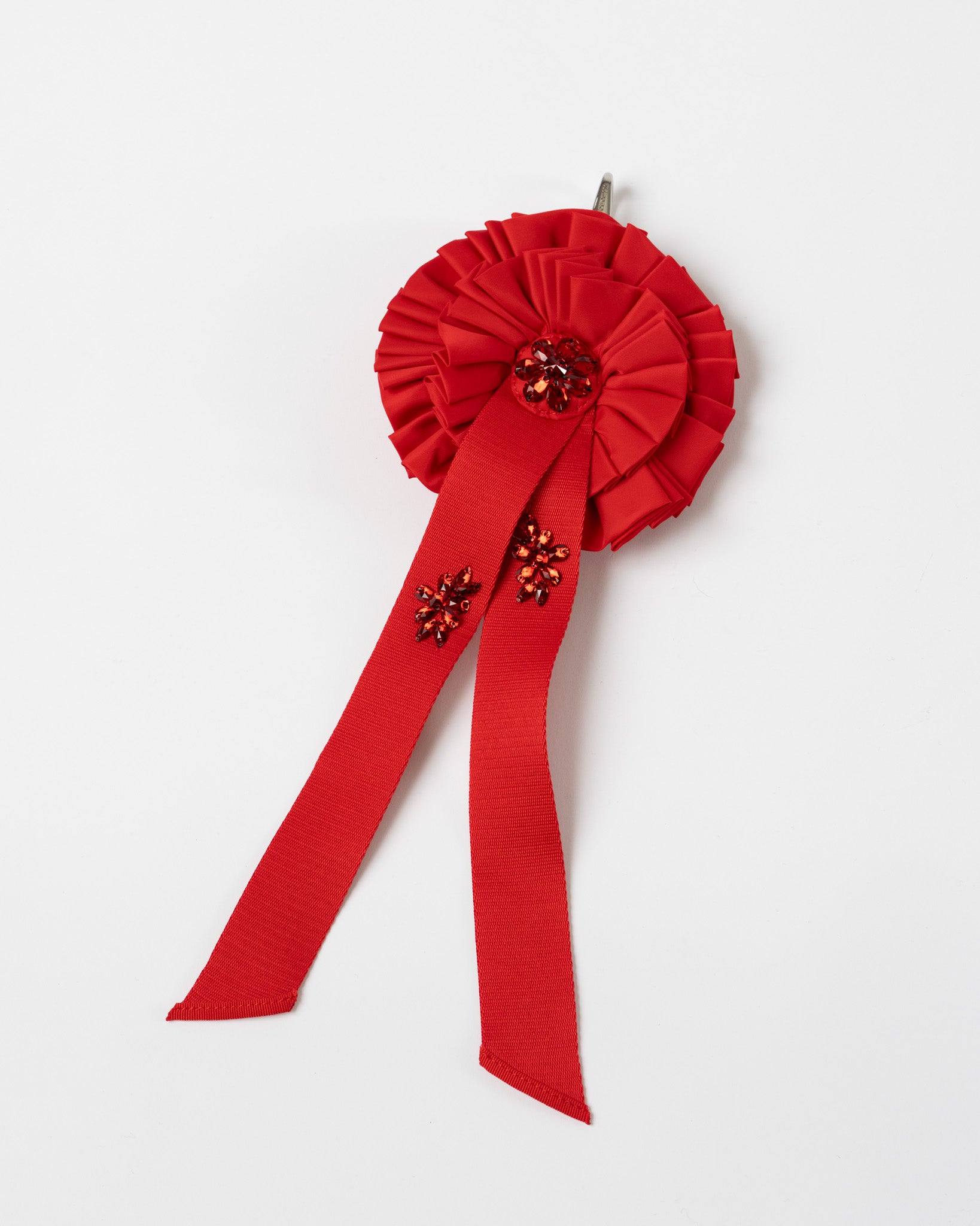 Simone Rocha Ribbon Rosette Coin Purse in Red
