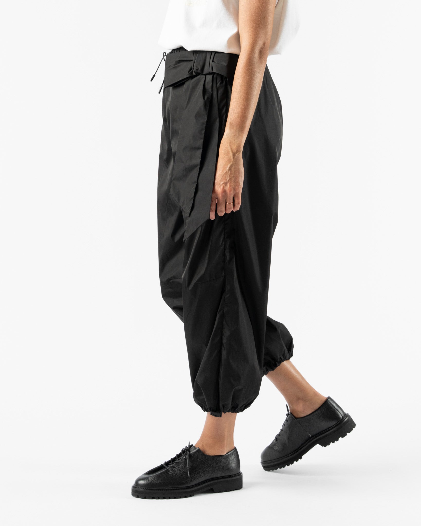 Simone Rocha Ankle Gathered Track Trousers with Bow Detail