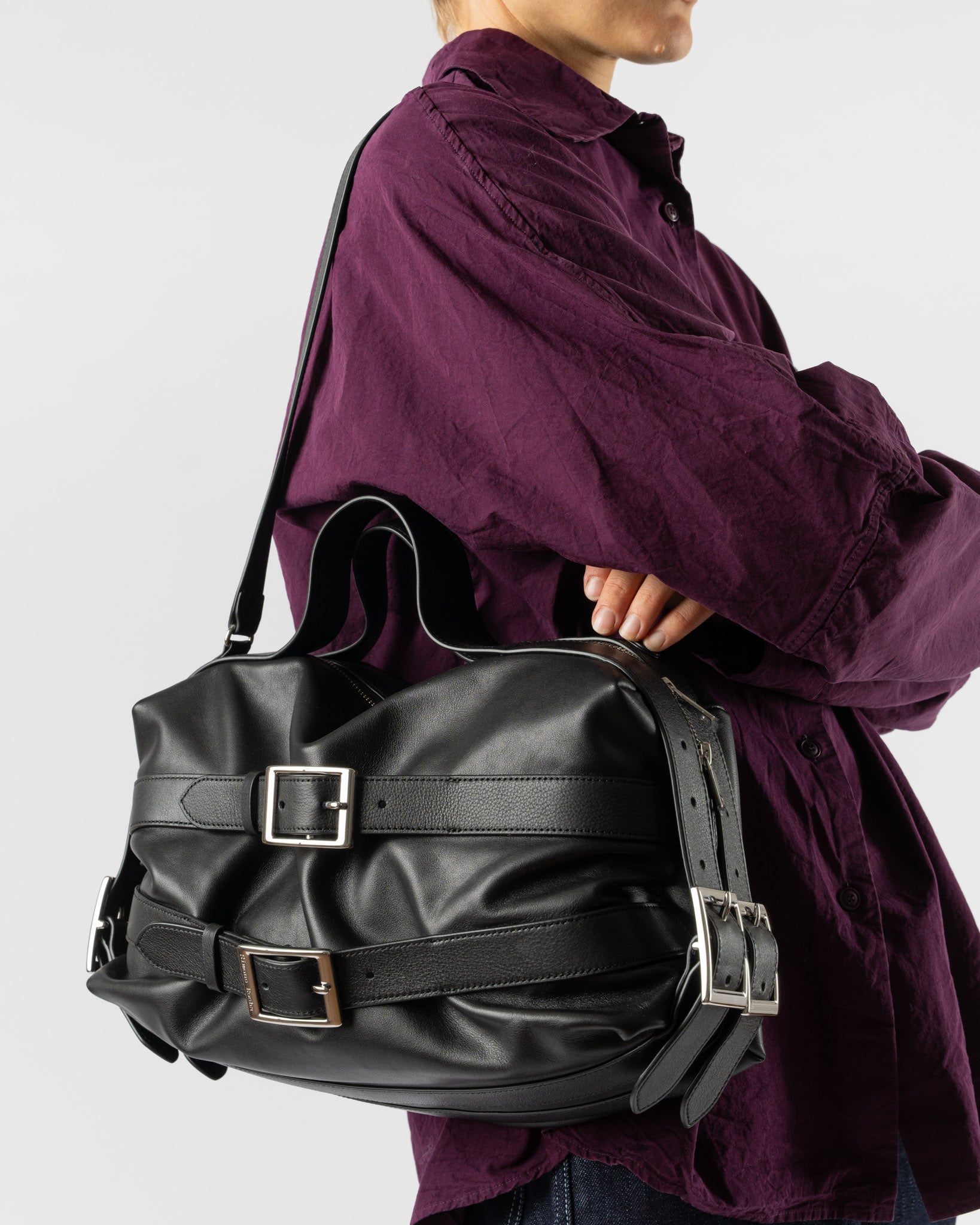 Simone Rocha Biker Belt Bag in Black Curated at Jake and Jones