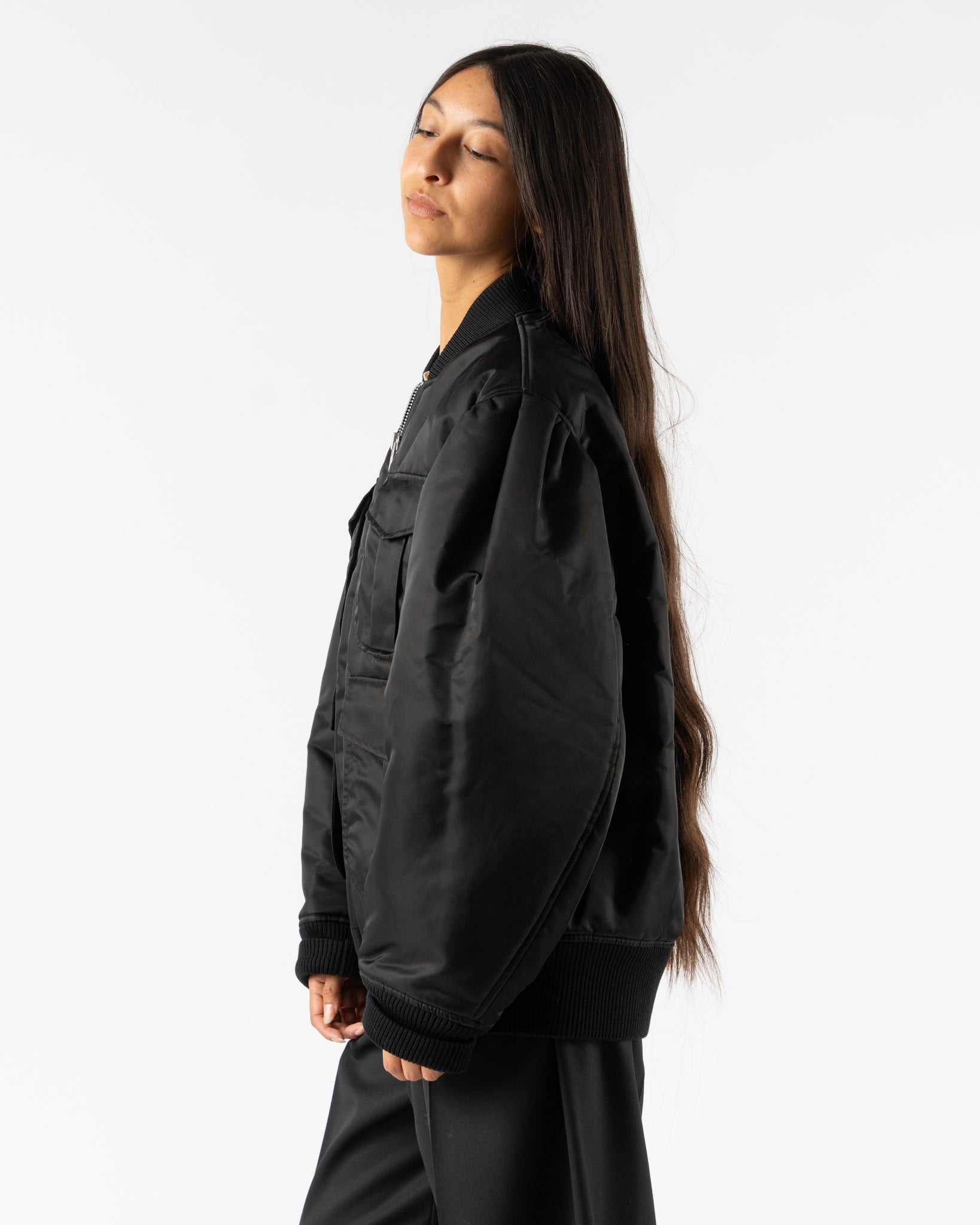 Simone Rocha Multi-Pocket Bomber Jacket in Black