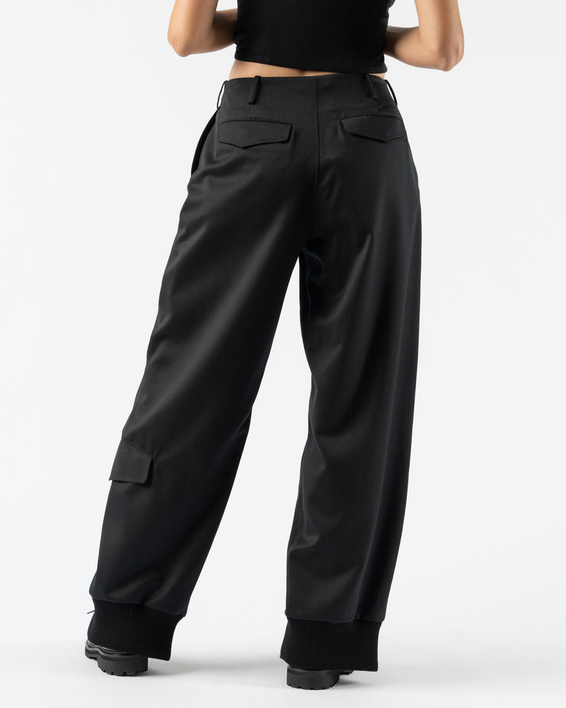 Simone Rocha Front Button Placket Trousers in Black