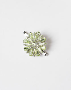 Simone Rocha Crystal Blossom Hair Clip in Mint