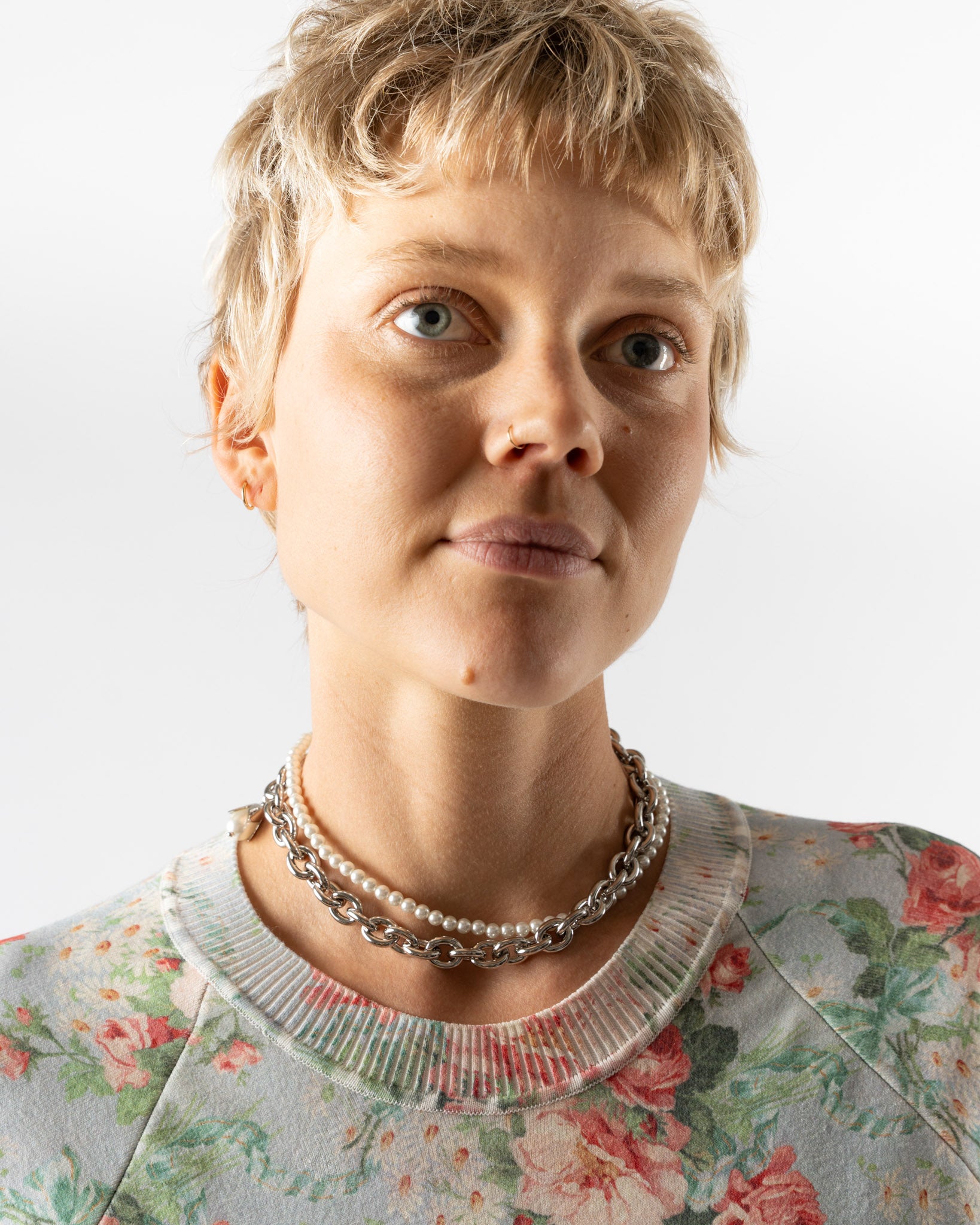 Simone Rocha Pearl & Chain Choker Necklace