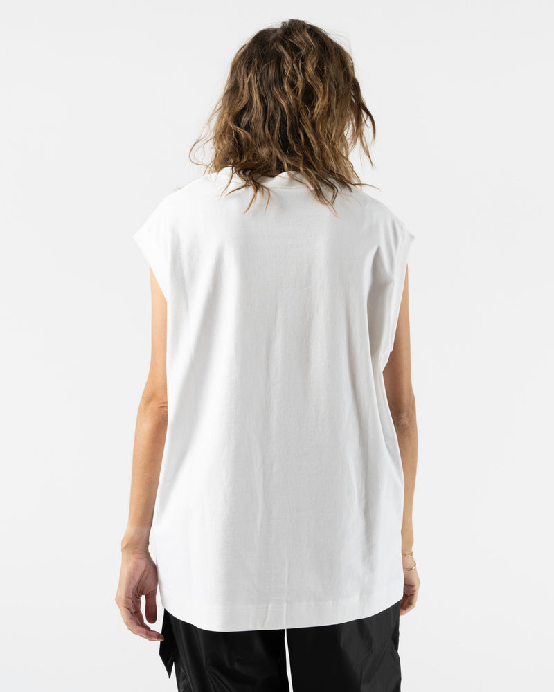 Simone Rocha Lace Pocket Boxy Tank Top in White