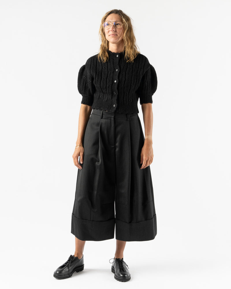 Simone Rocha Button Placket Trousers in Black