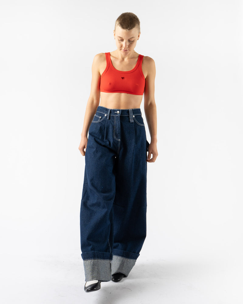 Simone Rocha Wide Leg Puddle Jeans in Indigo