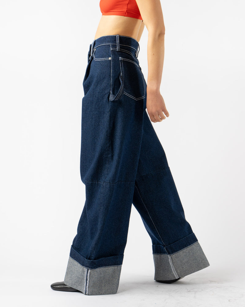 Simone Rocha Wide Leg Puddle Jeans in Indigo