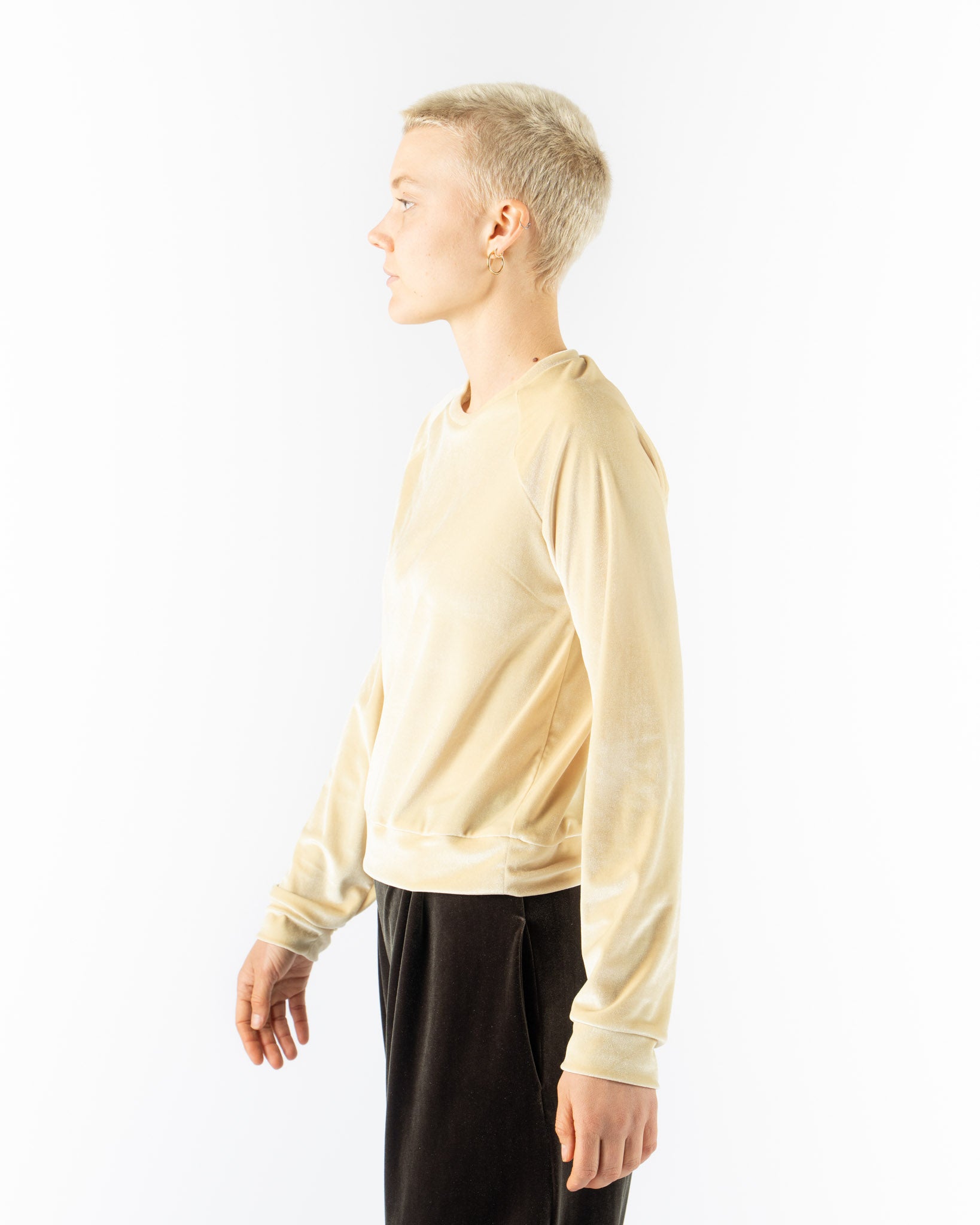 Simone Wild Raglan Sweater in Lemon