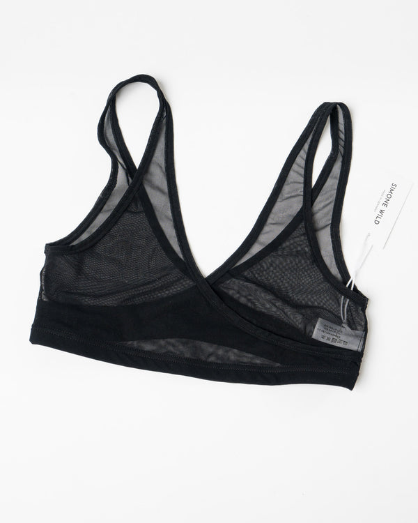Simone Wild Wrap Bra in Black