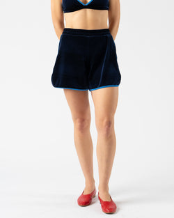 Simone Wild Running Short in Navy/Blue Ribbon