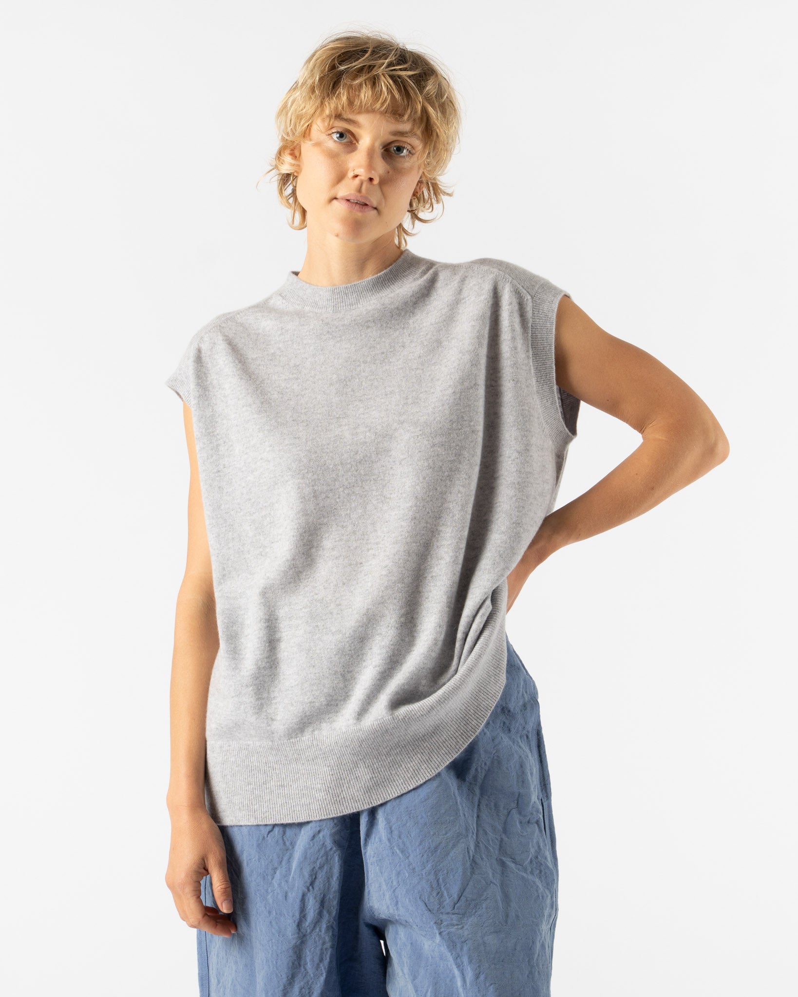 Sofie D'Hoore Mistle Pullover in Light Grey