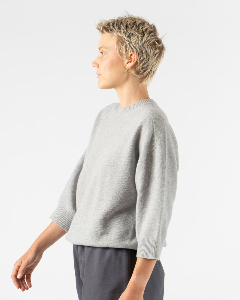 Sofie D'Hoore Mouse Crew Neck in Light Grey Melange