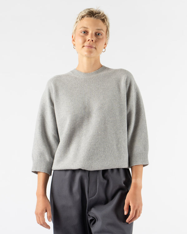 Sofie D'Hoore Mouse Crew Neck in Light Grey Melange