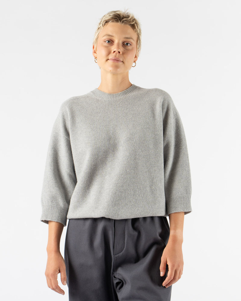 Sofie D'Hoore Mouse Crew Neck in Light Grey Melange