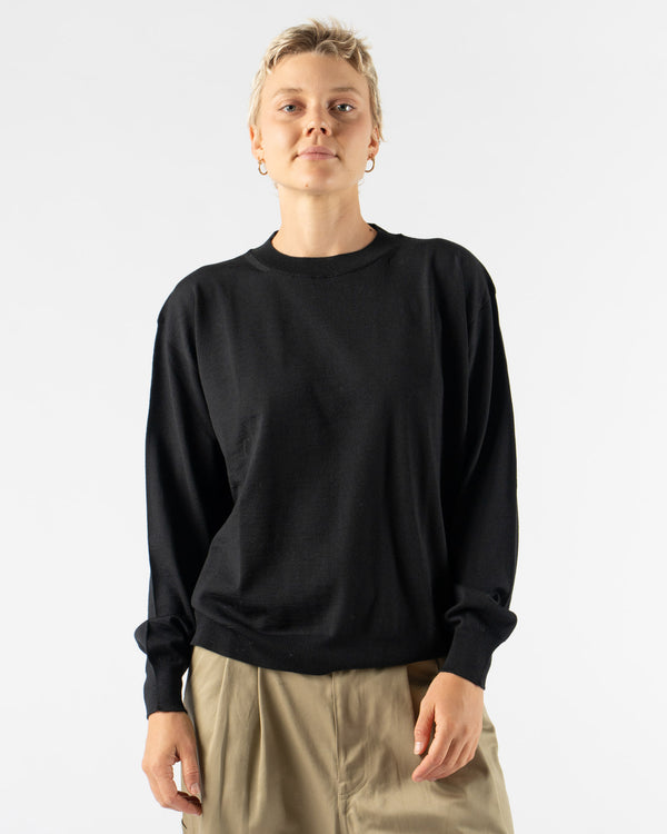 Sofie D'Hoore Muscat Crew Neck Pullover in Black