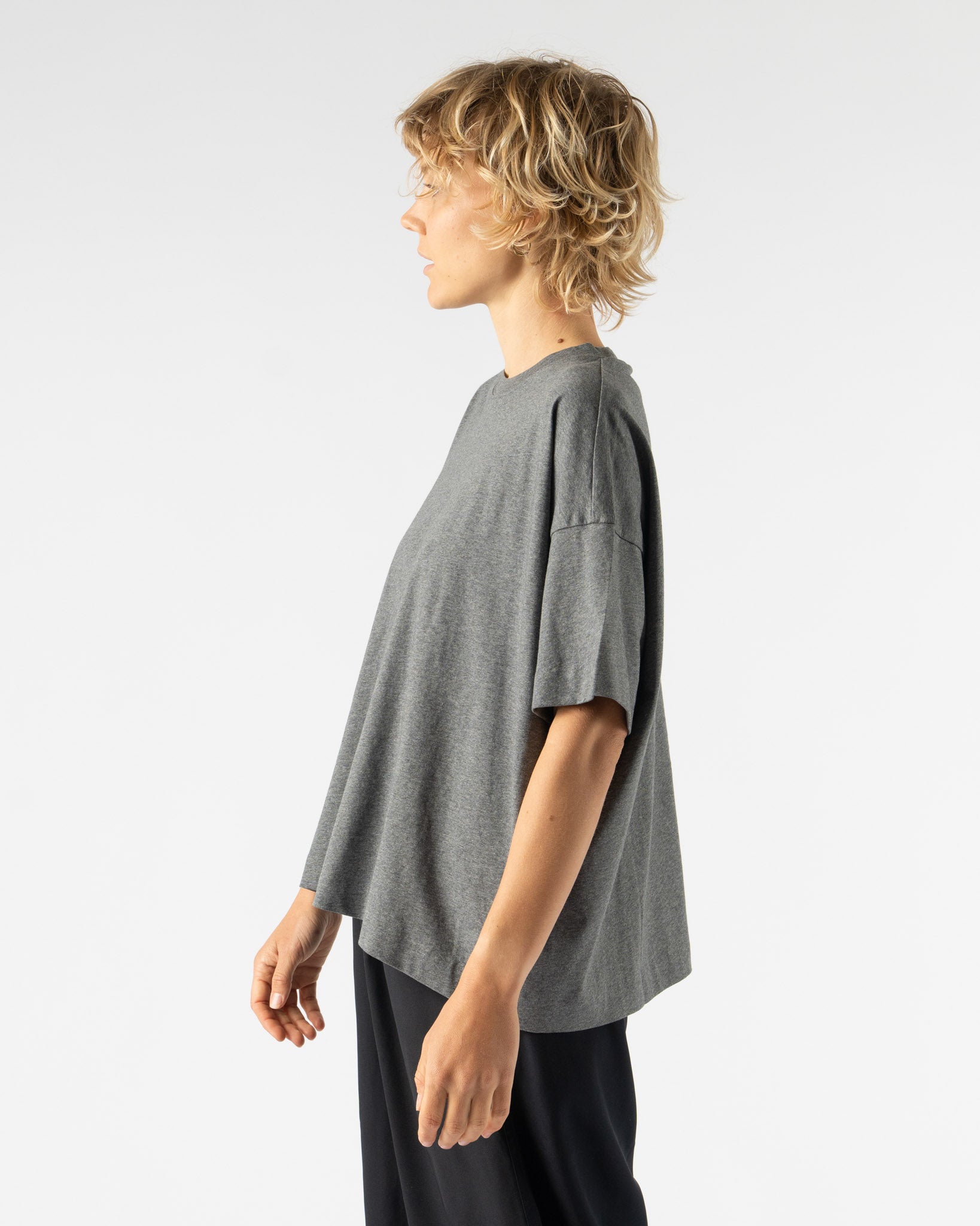 Sofie D'Hoore Tilly Shirt in Mid Grey Melange