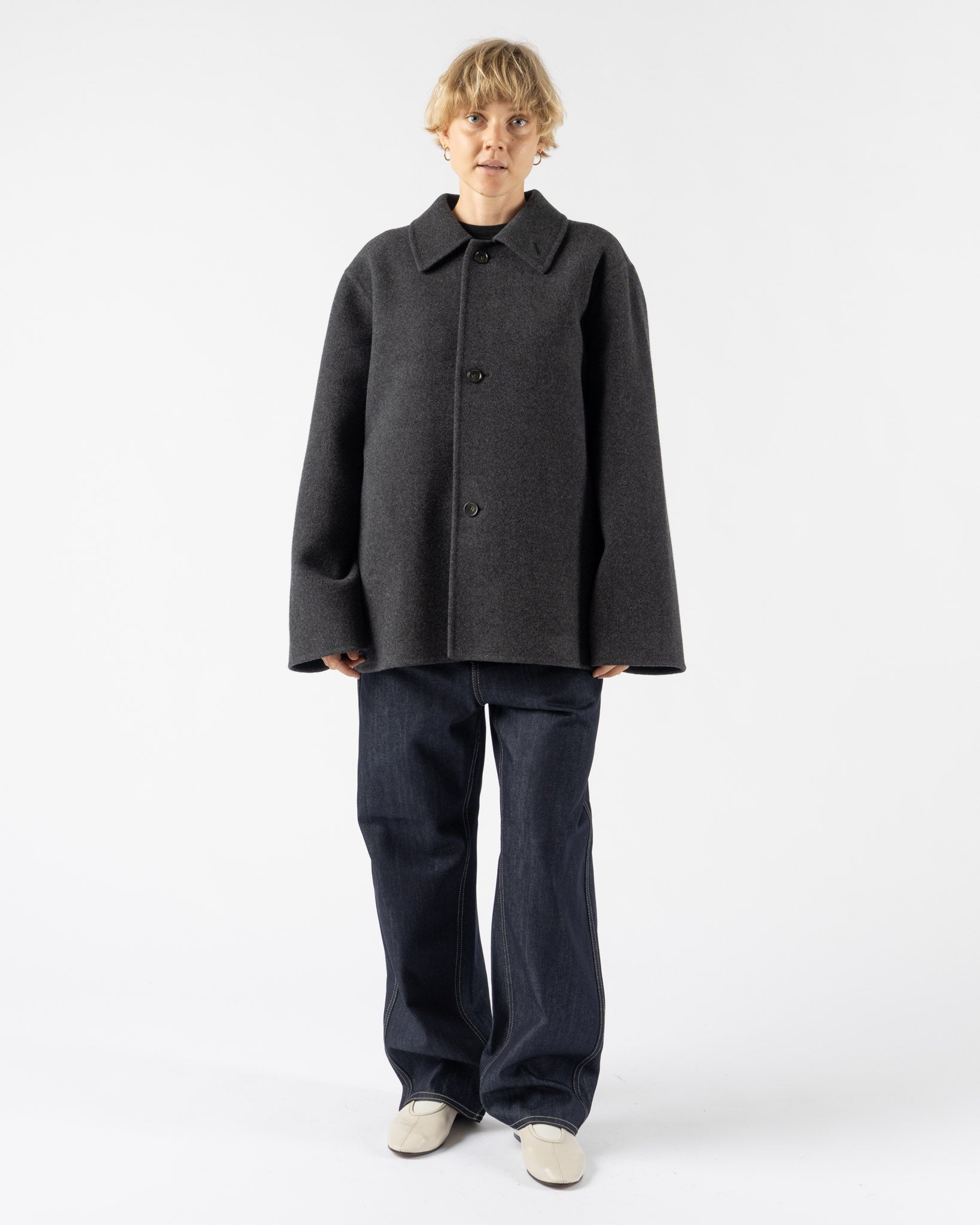 Sofie D'Hoore Cousin Jacket in Carbon Melange