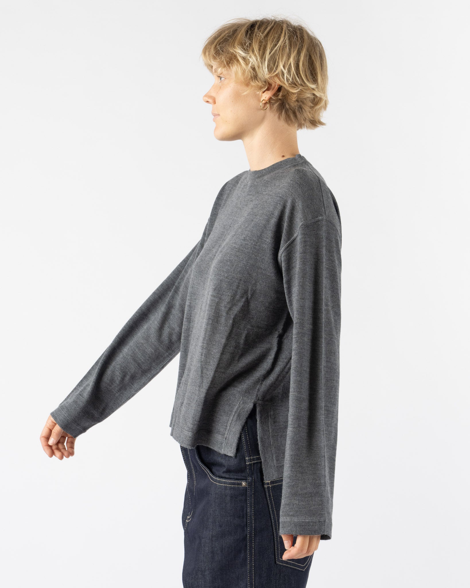 Sofie D'Hoore Mateo Pullover in Steel Melange