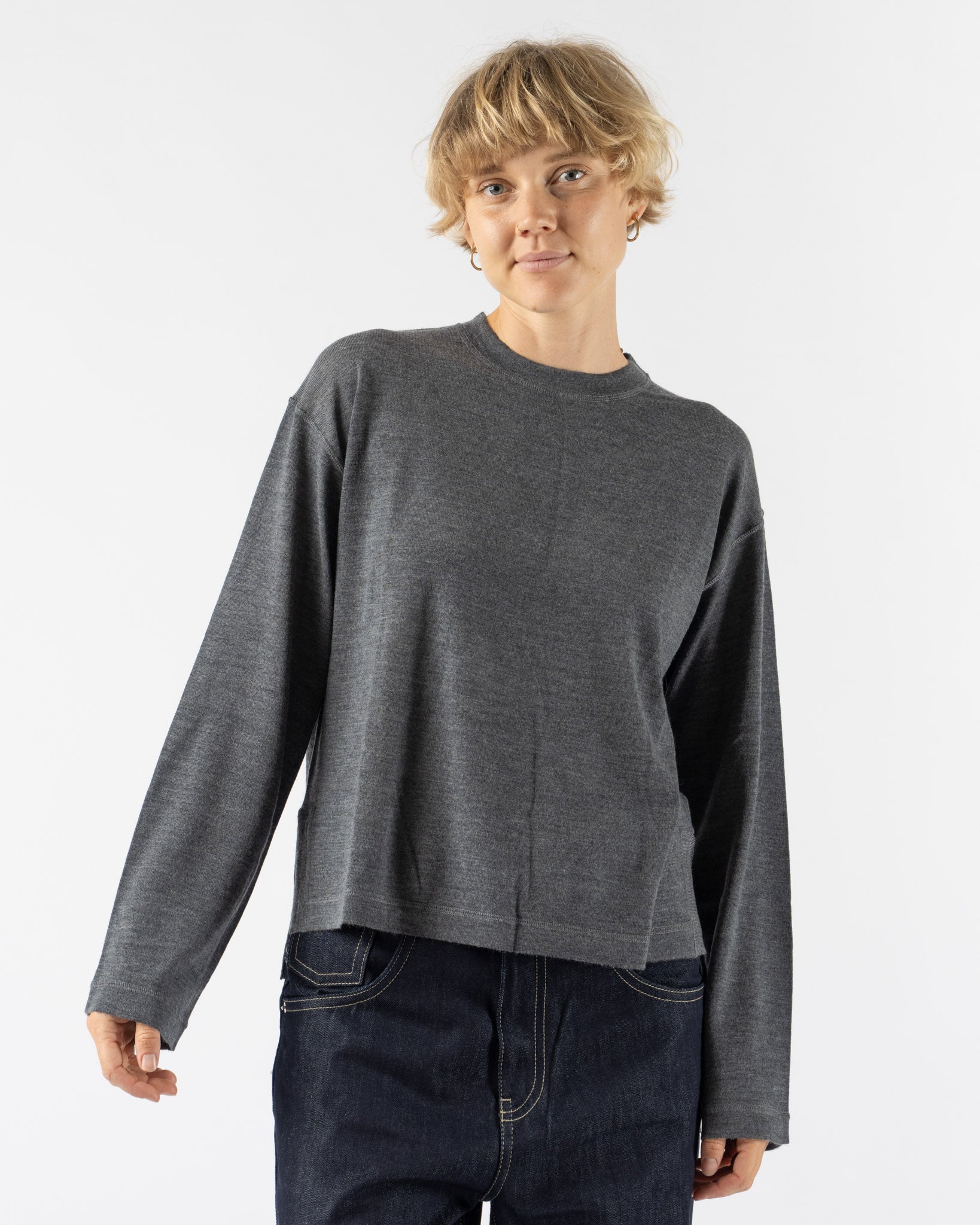 Sofie D'Hoore Mateo Pullover in Steel Melange